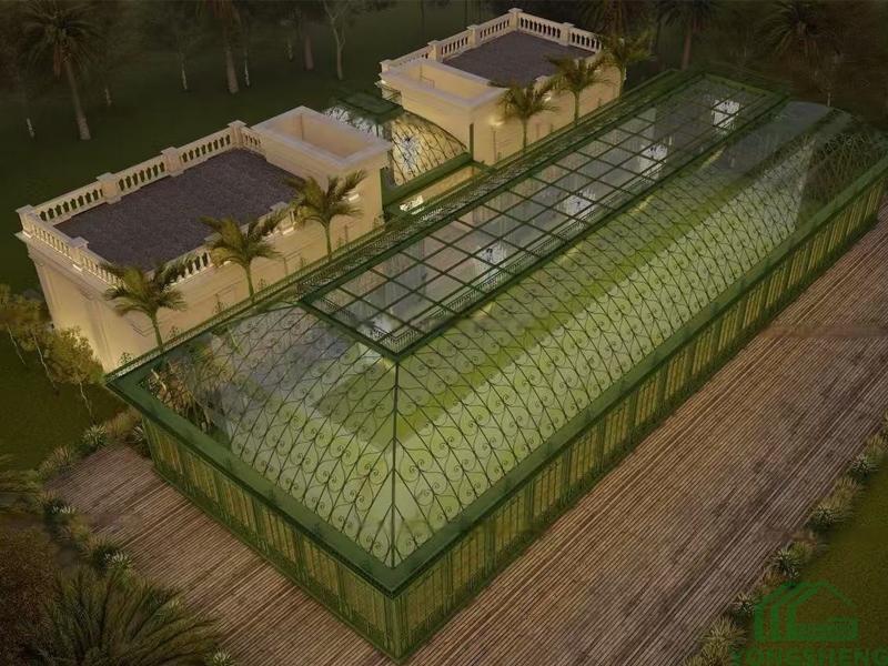 hot dip-galvanizing Steel greenhouse